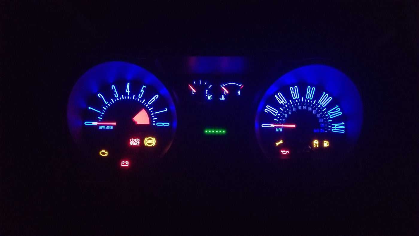 2005-2009 Ford Mustang Gauge Cluster Repair Service mws_apo_generated Automotive Circuit Solutions LED Upgrade Only Blue LEDs #MWS Options 1475669697 